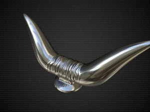 雄牛の角のフード飾り 3Dモデル