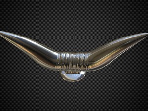 bull horn hood ornament 3D Model