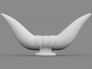 bull horn hood ornament 3D Model