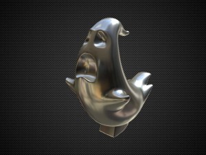 ghostbusters hood ornament Modello 3D