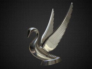 swan hood ornament 3D मॉडल