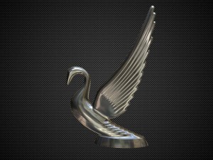 swan hood ornament 3D Модель
