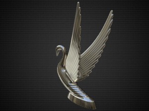swan hood ornament 3D Модель