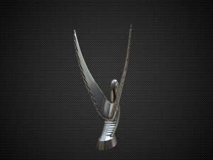 swan hood ornament 3D Модель