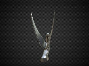swan hood ornament 3D Model