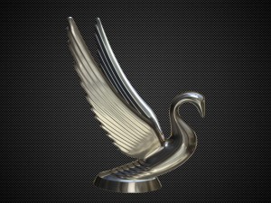 swan hood ornament 3D Модель