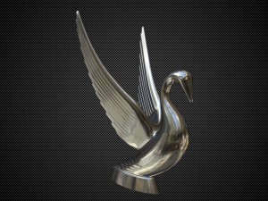 swan hood ornament 3D Модель