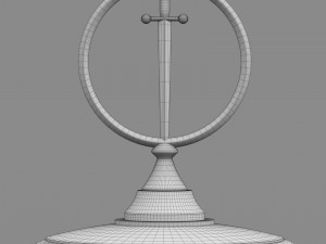 excalibur hood ornament Modèle 3D
