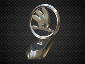 skoda hood ornament Modello 3D