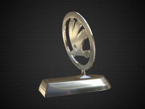 skoda hood ornament Modelo 3D