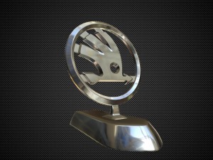 skoda hood ornament Modelo 3D