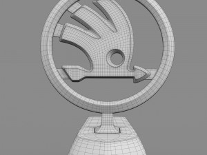 skoda hood ornament Modelo 3D