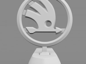 skoda hood ornament Modelo 3D