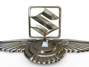 suzuki hood ornament 3D Model