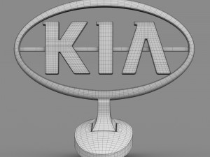 kia hood ornament Model 3D