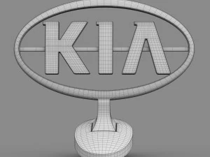 kia hood ornament 3D Model