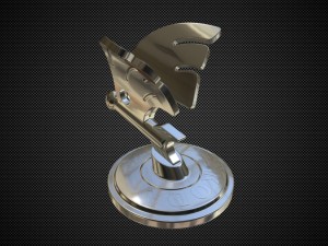 skoda hood ornament 2 Modèle 3D