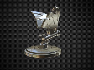 skoda hood ornament 2 Modèle 3D