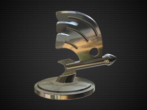 skoda hood ornament 2 Modèle 3D