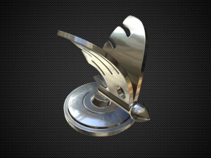 skoda hood ornament 2 Modèle 3D