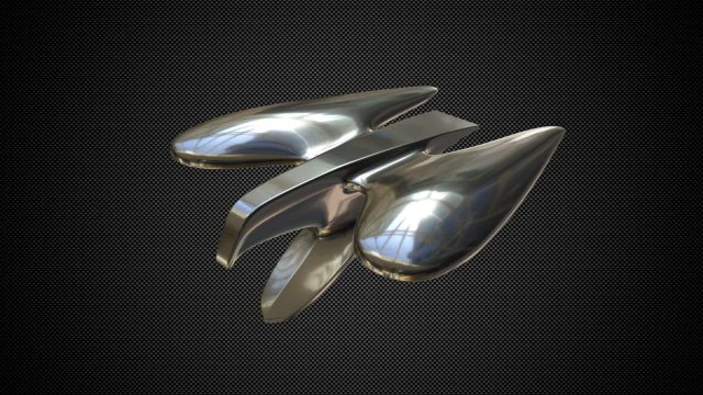 chrysler mopar eagle hood ornament 3D Model .c4d .max .obj .3ds .fbx .stl .blend