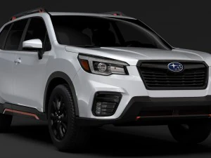 스바루 포레스터 2019 3D 모델