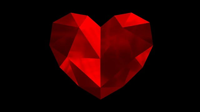 lowpoly heart 3d print model 3D Print Model .c4d .max .obj .3ds .fbx .stl .blend 