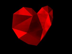 lowpoly heart 3d print model 3D Print Model