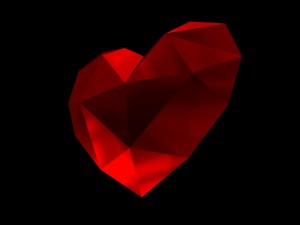 lowpoly heart 3d print model 3D Print Model
