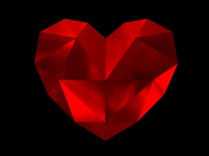 lowpoly heart 3d print model 3D Print Model