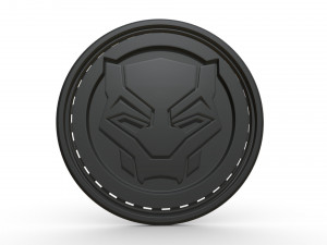 black panther logo 3D Model