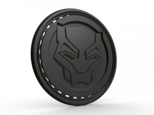 black panther logo 3D Model
