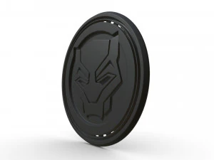black panther logo 3D Model