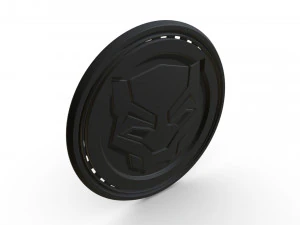 black panther logo 3D Model