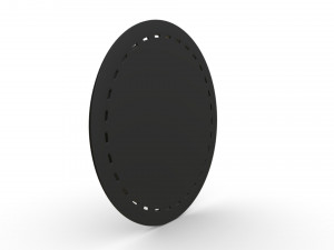 black panther logo Modelo 3D