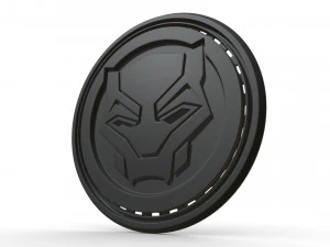 black panther logo 3D Model