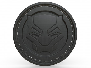 black panther logo Modelo 3D