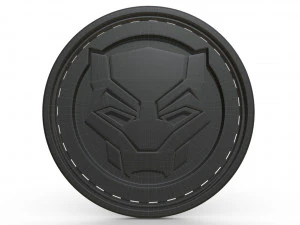 black panther logo 3D Model