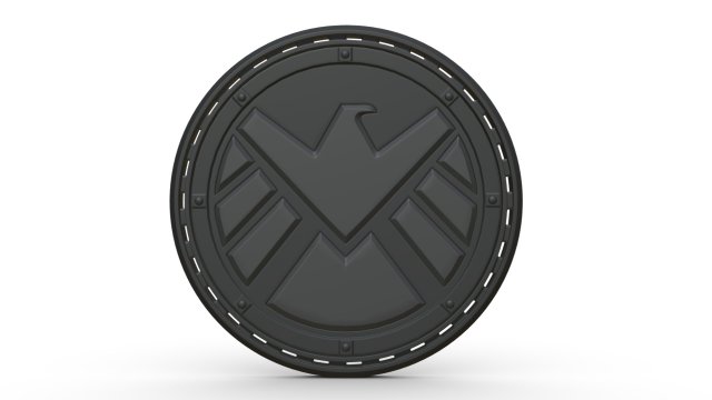 agents of shield logo Modello 3D .c4d .max .obj .3ds .fbx .stl .blend