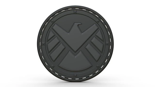 agents of shield logo 3D Model .c4d .max .obj .3ds .fbx .stl .blend 