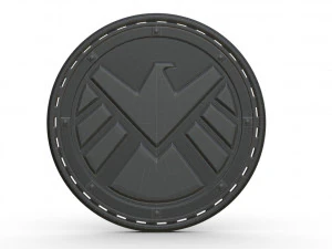 agents of shield logo 3D Model