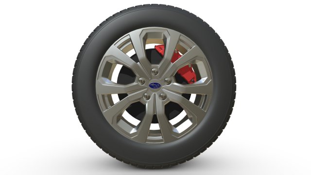 subaru forester wheel 3D मॉडल .c4d .max .obj .3ds .fbx .stl .blend 