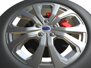 subaru forester wheel 3D मॉडल