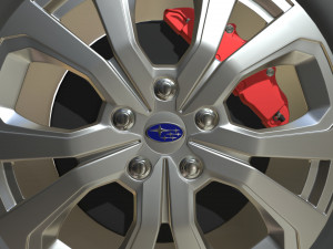 subaru forester wheel 3D मॉडल
