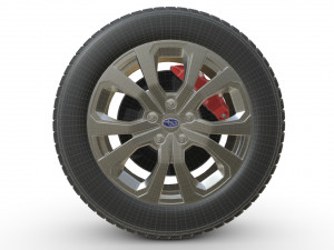 subaru forester wheel 3D मॉडल