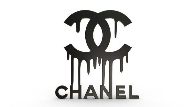 chanel logo 3 3D Model .c4d .max .obj .3ds .fbx .stl .blend 