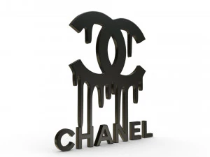 logotipo de chanel 3 Modelo 3D