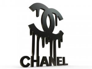 chanel logo 3 3D Model