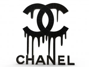 logotipo de chanel 3 Modelo 3D