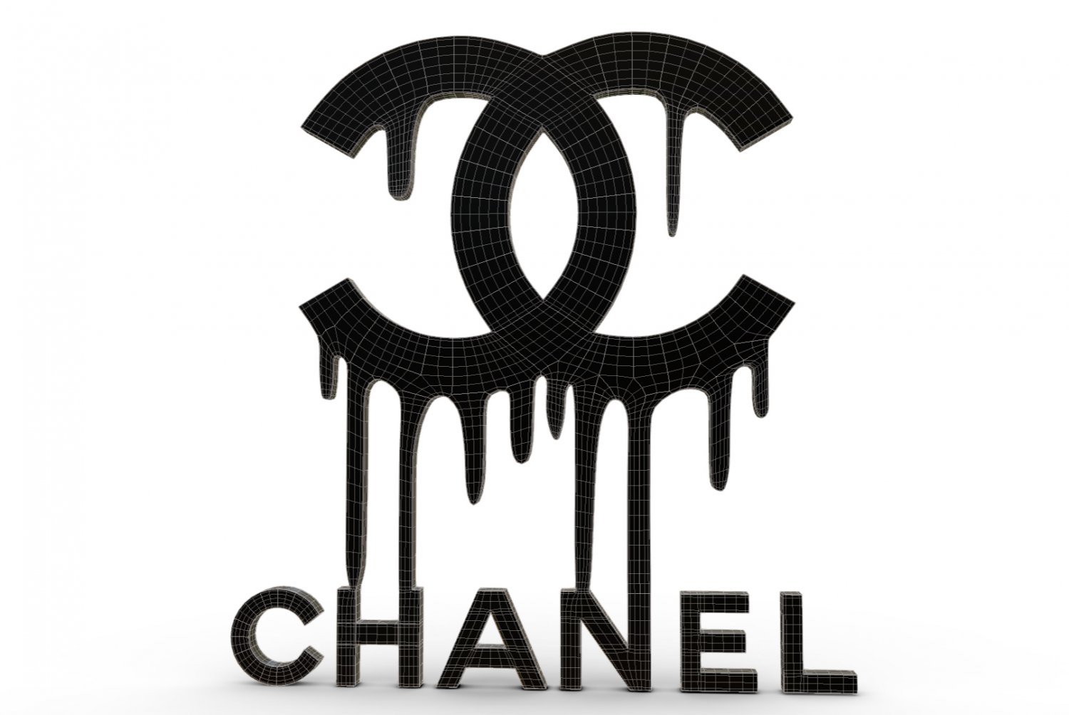 Download Chanel logo 3 3D Model in Other 3DExport